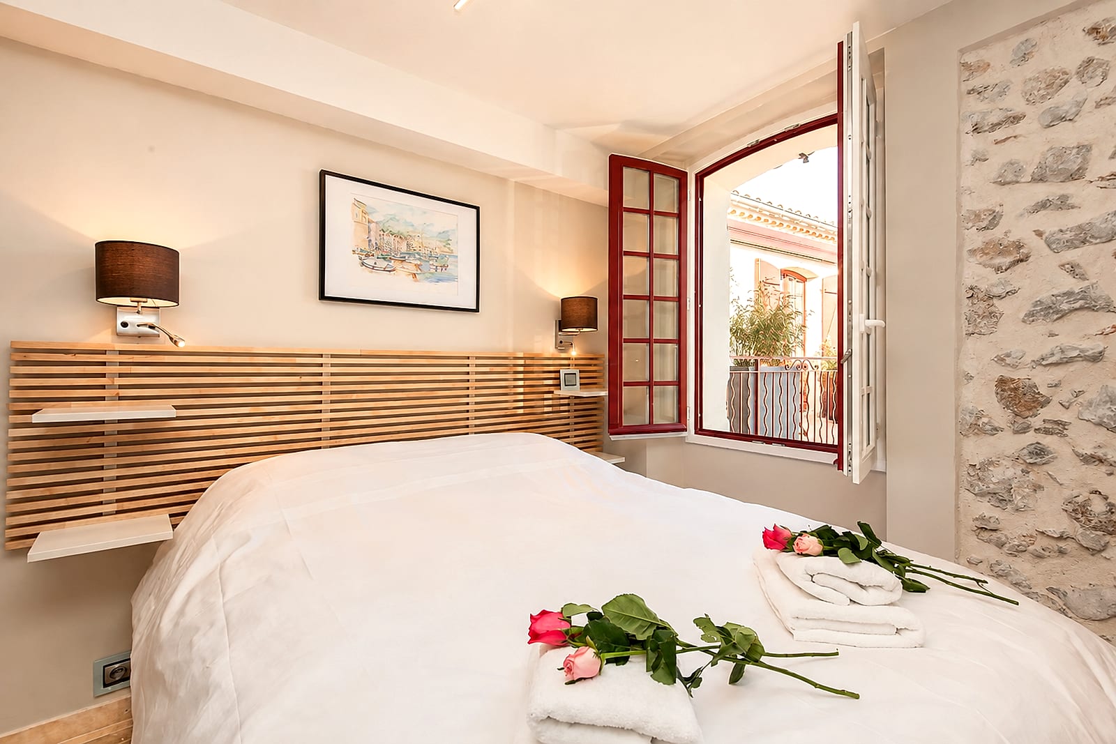 Maison Marina — Master bedroom I, holiday rental in Old Antibes