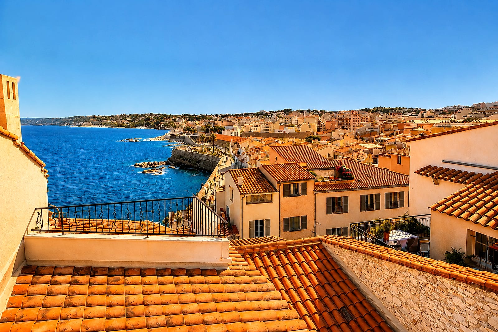 Maison Soleiha — The terrace, holiday rental in Old Antibes